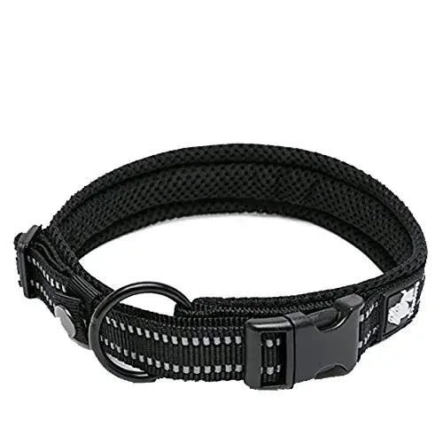 TrueLove Nylon Pet Collar Adjustable Padded Reflective Heavy Duty Training
