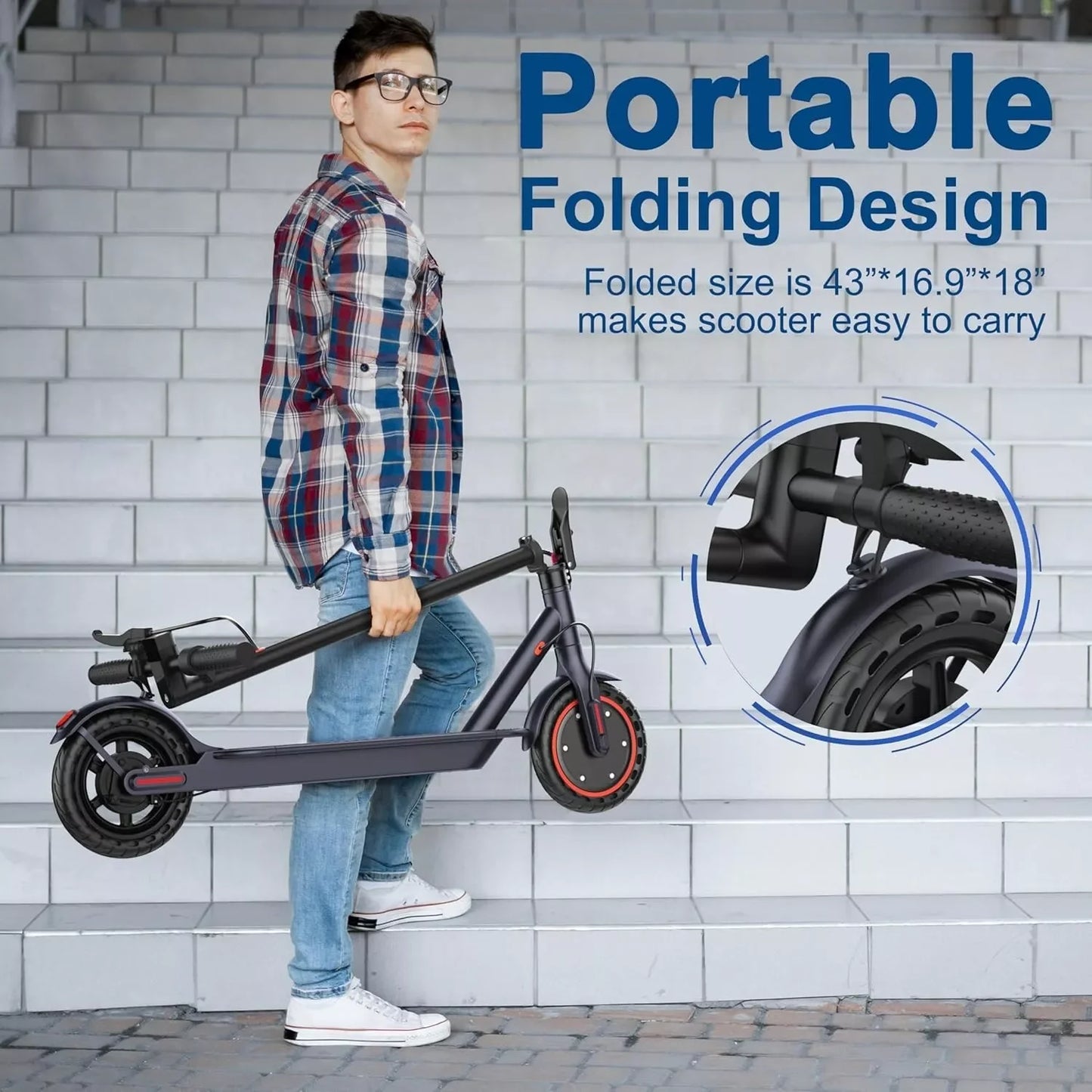 Ladped LP60 Electric Scooter 350W Folding 16Mile Range For Adult