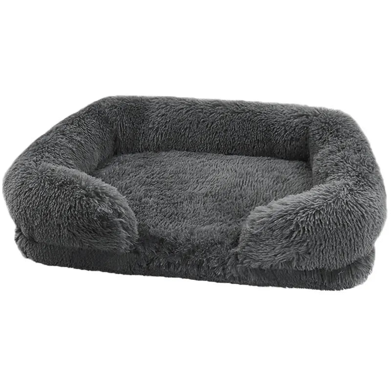 Orthopedic Dog Bed For Large Dogs With Egg Crate Foam And Washable Plush Cover