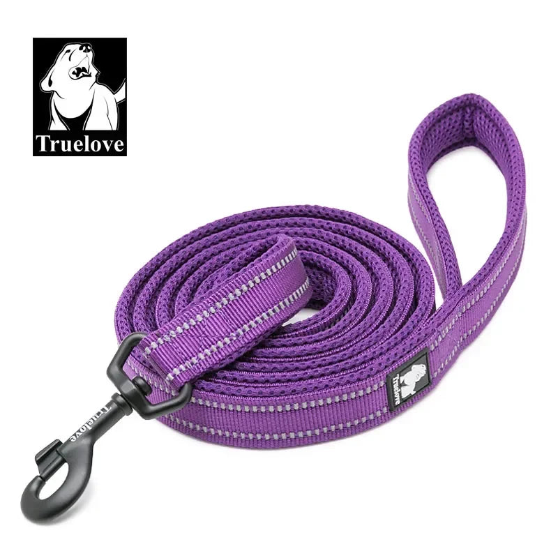 TRUELOVE Soft Pet Leash Reflective Nylon Mesh Padded for Dogs