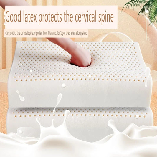 Natural Latex Neck Pillow Pressure Relief Pillow Adult/Child Health Sleep Pillow Cervical Sleeping Pillow