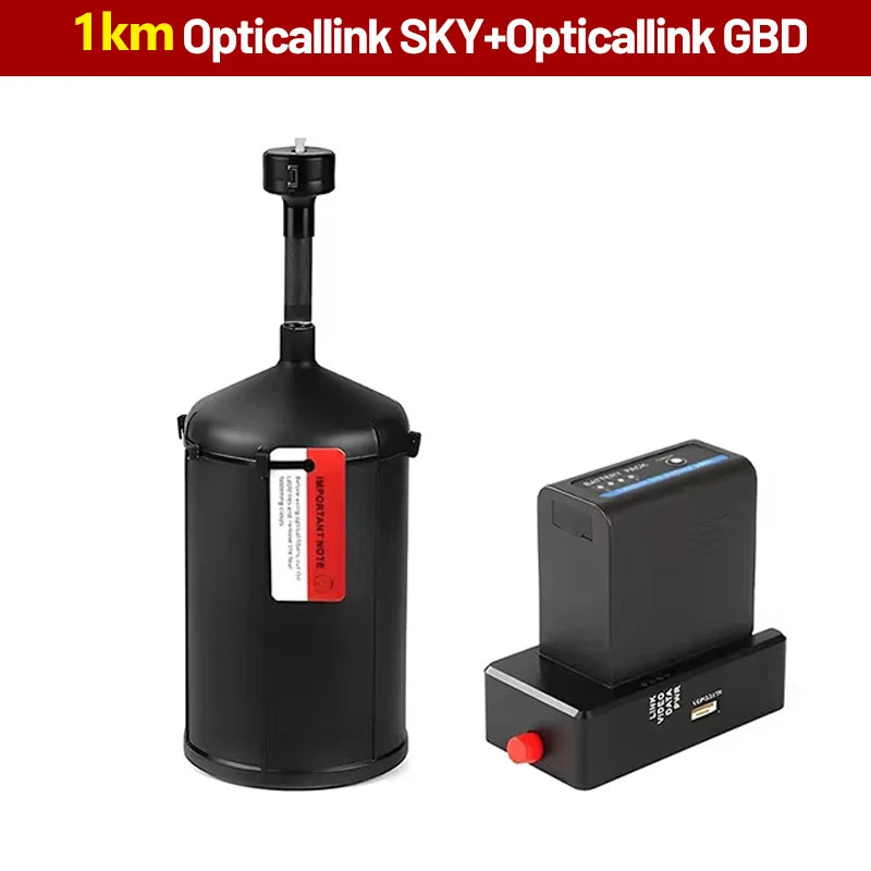 FPV Drone Optical Fiber Image Data Module 1km/2km/3km/5km/10km Anti-interference Relay Extender Optical Link Sky Up to 20km