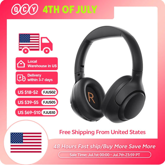 QC H3 ANC Wireless Headphones Bluetooth 5.4 HiRes Audio