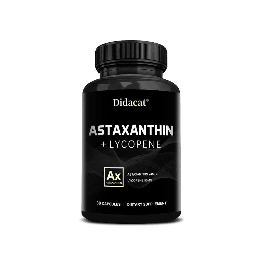 Astaxanthin Supplement for Men and Women | From Haematococcus Pluvialis Microalgae for Eye & Skin Health Support