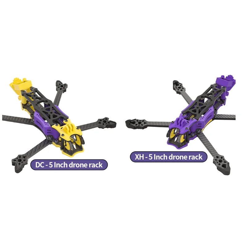 GYFPV 5 Inch DC/XH FPV Drone Frame, Freestyle Racing Quadcopter Support DJI O4 Pro Digital & Analog FPV System