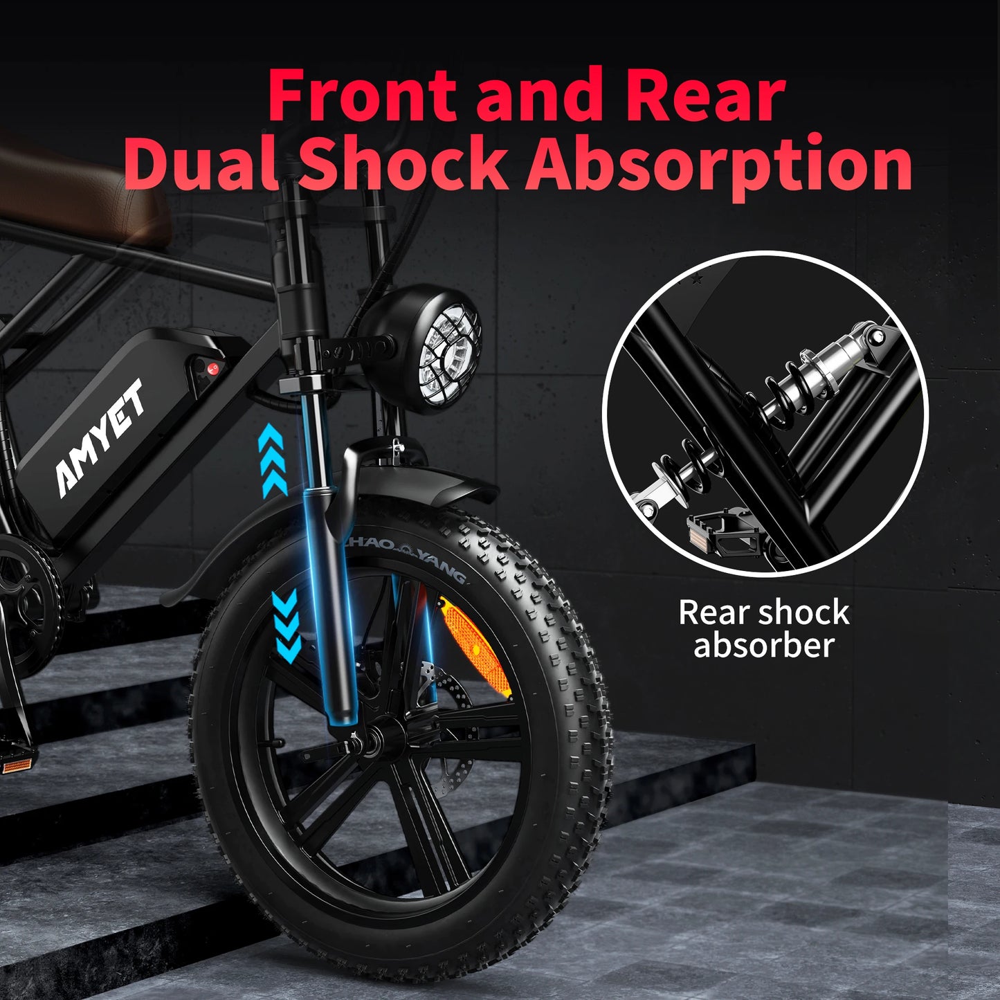 AMYET G60 1000W Electric Mountain Bike 48V 20Ah Ebike