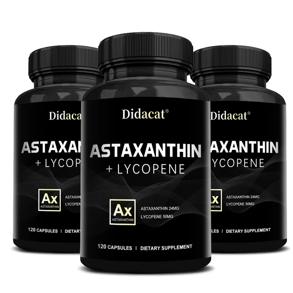 Astaxanthin Supplement for Men and Women | From Haematococcus Pluvialis Microalgae for Eye & Skin Health Support