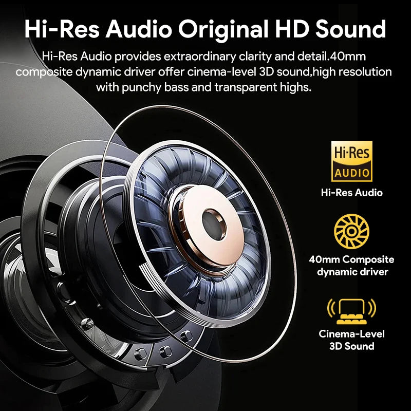 QC H3 ANC Wireless Headphones Bluetooth 5.4 HiRes Audio