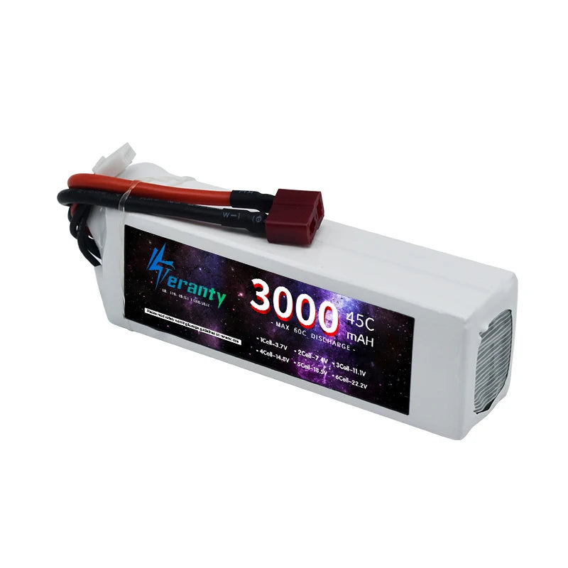 TERANTY 4S 14.8V Lipo Battery 1500/2200/2700/3000/3500/4600/5600/6500/7200/8000/8500/9800mAh For RC Car FPV Drone Desert Truck