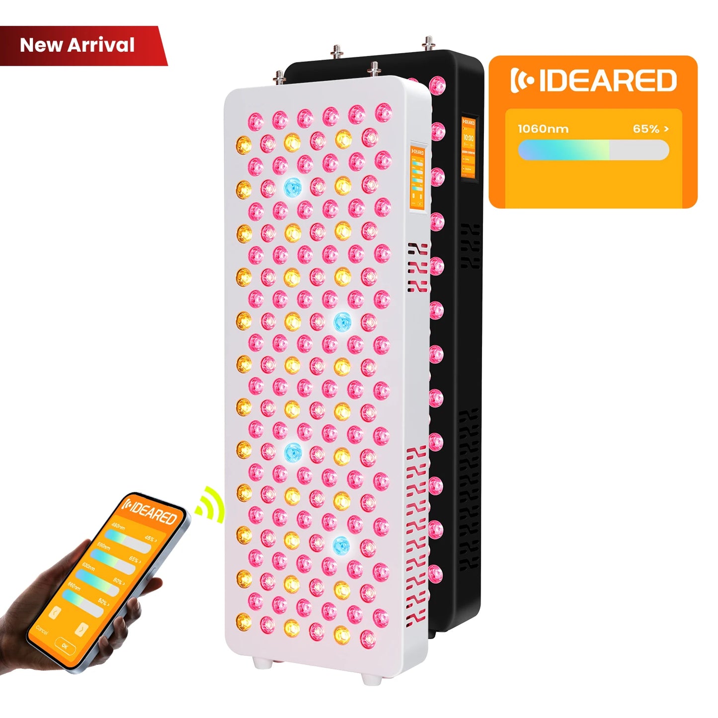 720W APP Control Or Panel Control Led Therapy Light 9 Wavelength Half Body Red Light Therapy Panel For Health