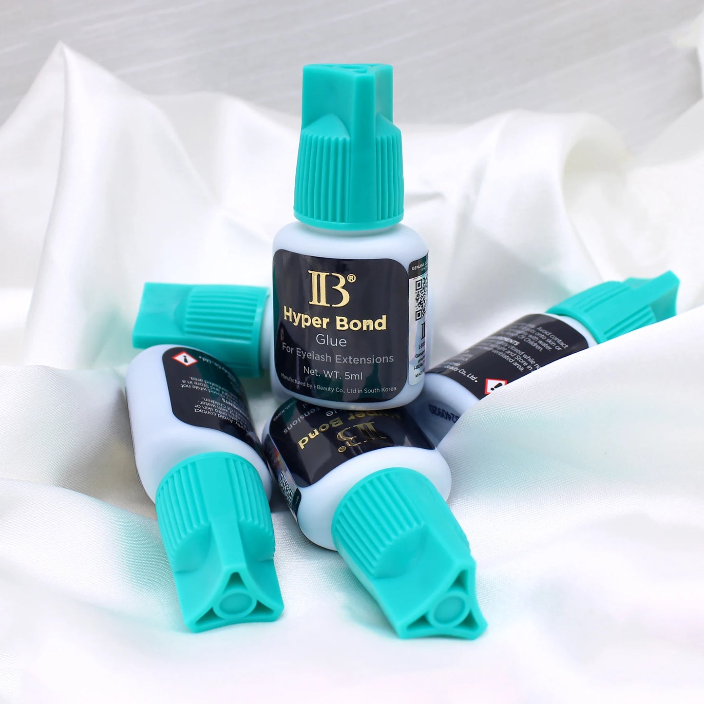 5 Bottles IBeauty Hyper Bond Cyan Cap 5ml Supplies for Eyelash Extensions Glue Makeup Tools Korea Beauty Health Shop 0.5S Drying