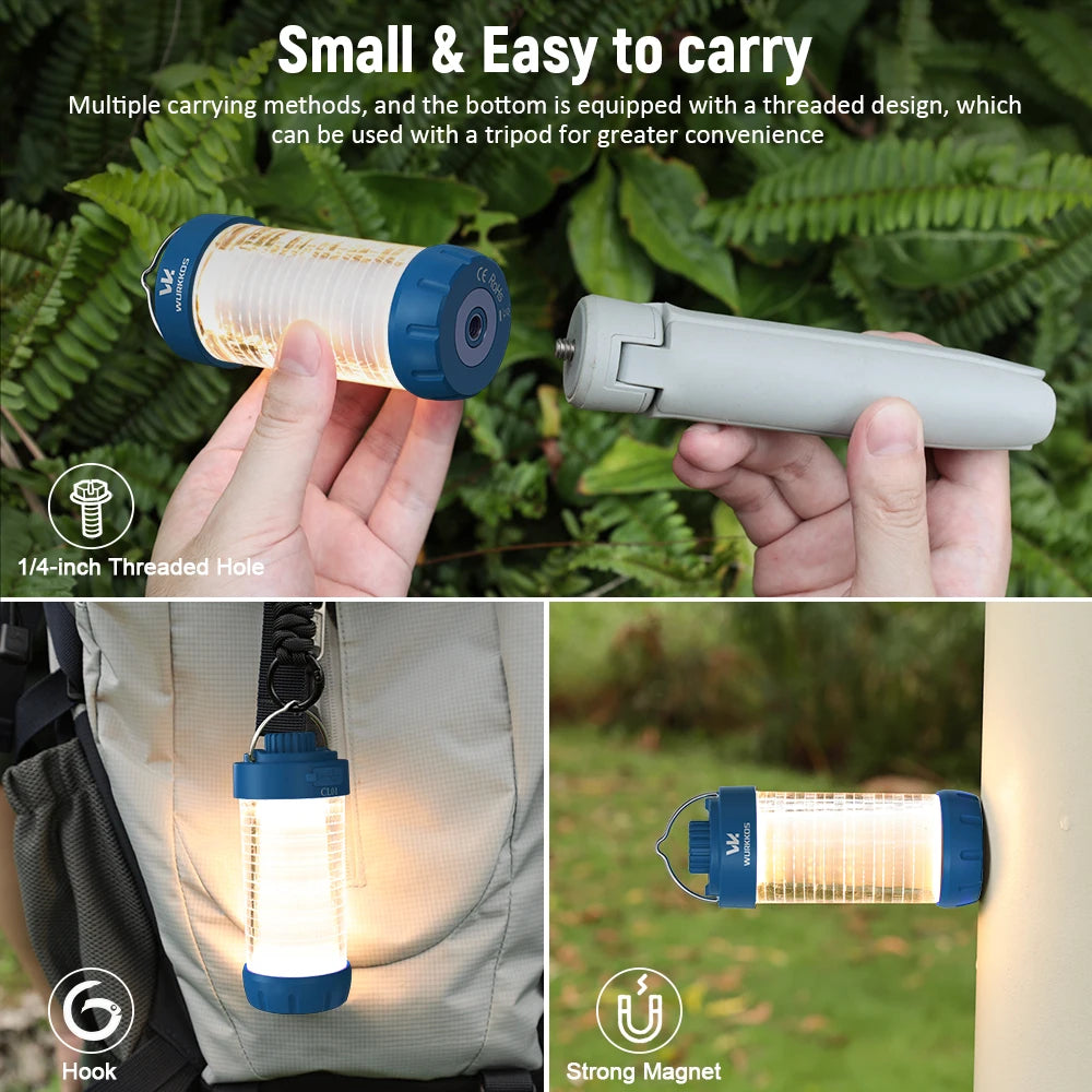 Wurkkos CL01 Mini RGB 360 Degree Flashlight 550 Lumens Power Bank