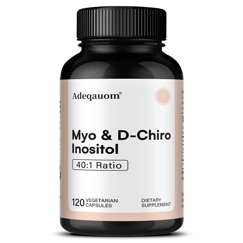Myo-Inositol & D-Chiro Inositol Capsules - Supports Women’s Hormone Balance, Ovarian Health, Fertility & Cycle Wellness
