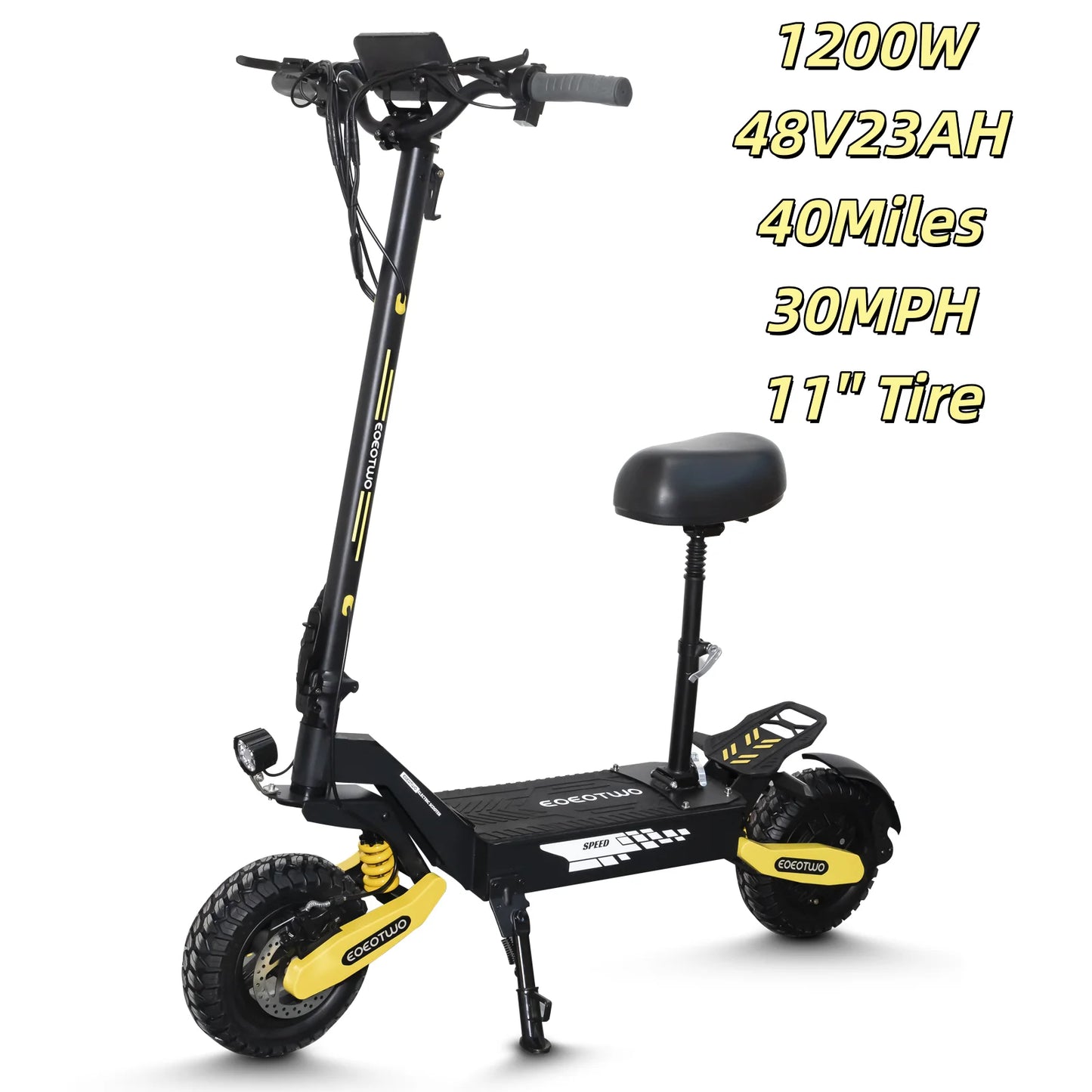 EOEOTWO 1200W Off Road Electric Scooter For Adults 48V