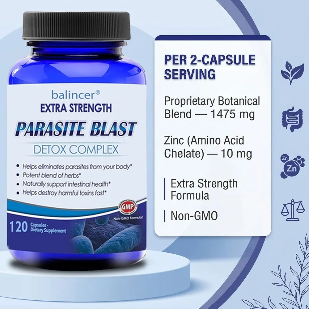 Balincer Colon Cleansing Supplement - Helps Eliminate Parasites, Maintain Gut Health, and Promote Bowel Movements