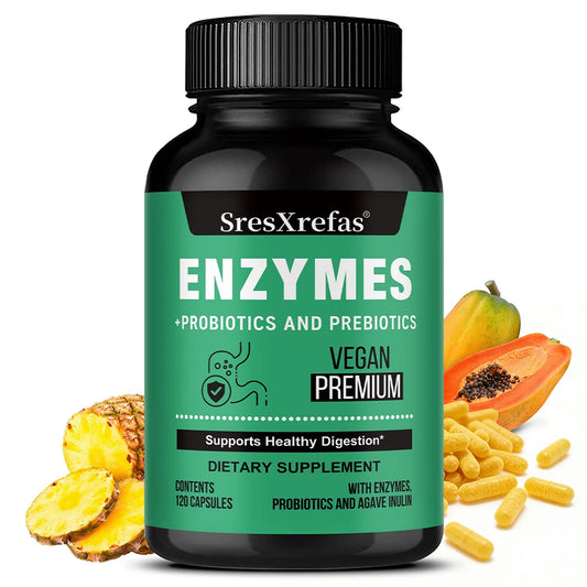 Digestive Enzymes for Bloating & Digestion-with Organic Prebiotics & Probiotics for Gut & Digestive Health, Non-GMO, Gluten Free