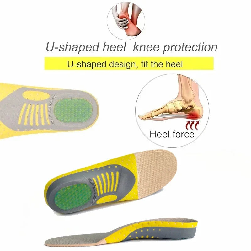 Orthotic Gel Insoles Orthopedic Flat Foot Health Sole Pad for Shoes Insert Arch Support Pad for Plantar Fasciitis Unisex Insole