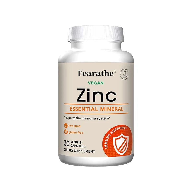 Zinc 15mg Capsules - High Absorption, Boosts Immune, Support Sleep, Energy, Skin Health, Antioxidant, Non-GMO, Gluten-Free