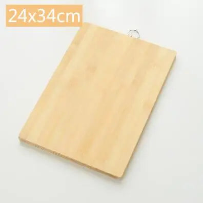 Thick Food Grade Bamboo Cutting Board with Handle, Health Classification Fruit Vegetable Chopping Block for Kitchen Cooking