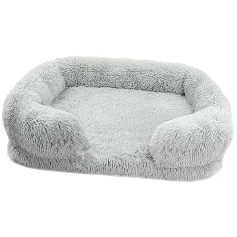 Orthopedic Dog Bed For Large Dogs With Egg Crate Foam And Washable Plush Cover