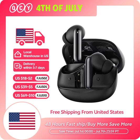QCY Melobuds N50 ANC Bluetooth Earphones With Multipoint And 6 Mics