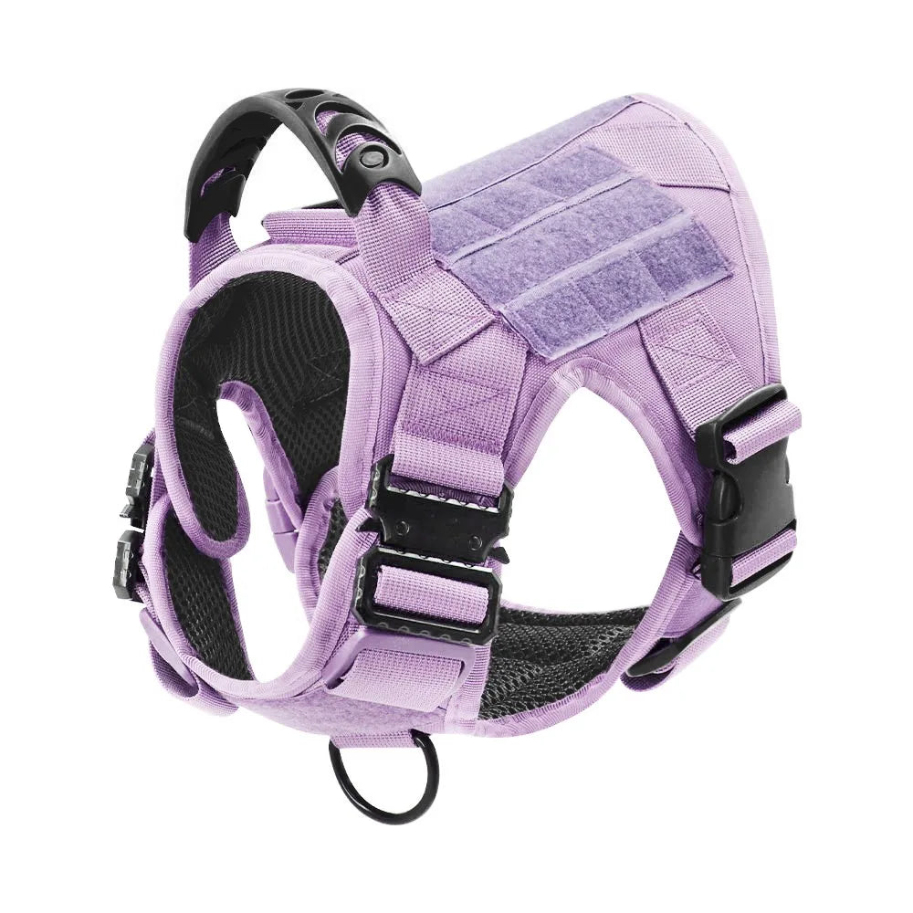Camouflage Dog Harness Tactical Adjustable Leash For Large German Shepherds