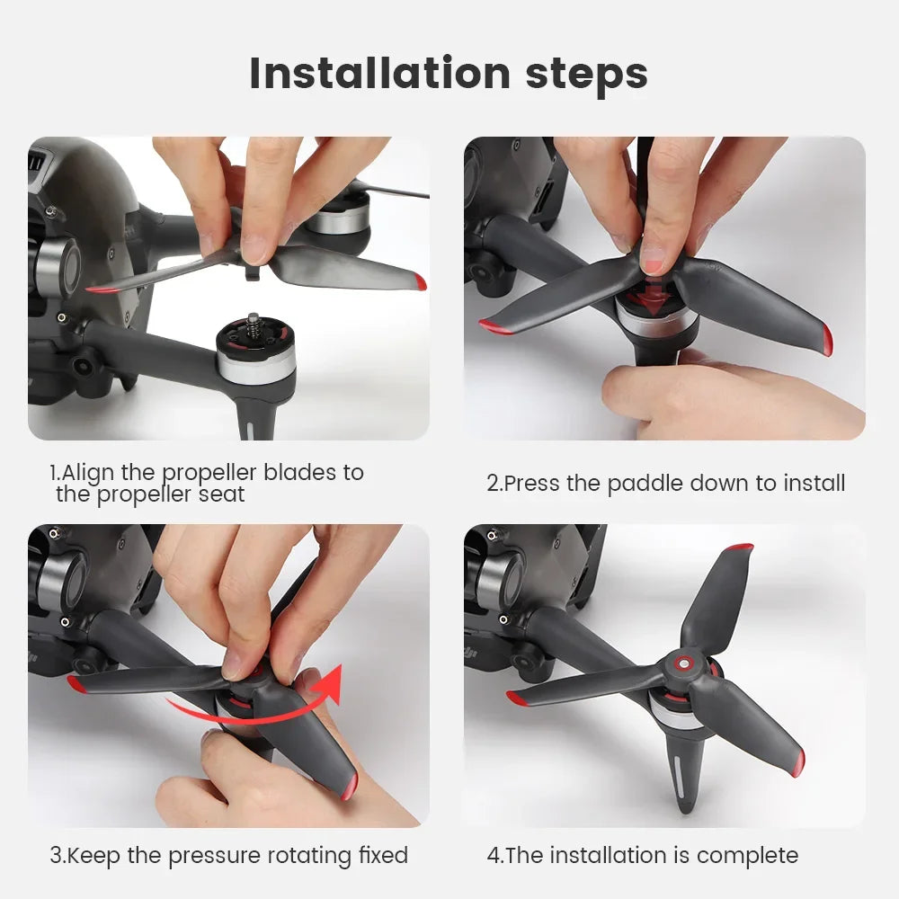 Quick Release Propellers for DJI FPV Props Paddle Blade Wing Fan Spare Part for DJI FPV Drone Accessories