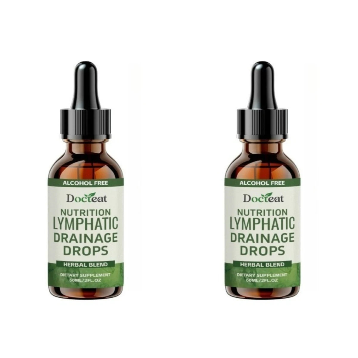 Lymphatic Drainage Drops 60ml Herbal Blend Supplement with Vitamin B12 Dandelion and Plantago Extract Support Lymphatic Health