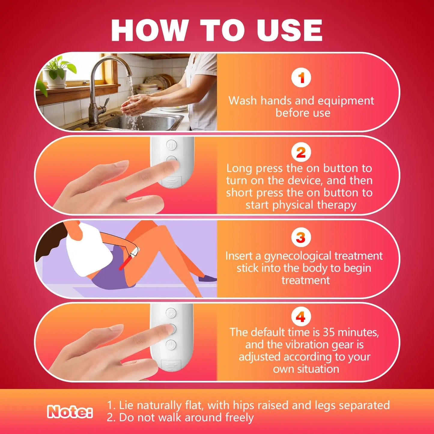 Vaginal Hygiene Care Wand 136 Light Diode Red&Blue Light TherapyDevice for Vaginitis&Incontinence IPX5 Waterproo Female Vaginal Health Device Intimate Red&Blue Light Device Reduces Inflammation&Promotes Women's Health PH Bala