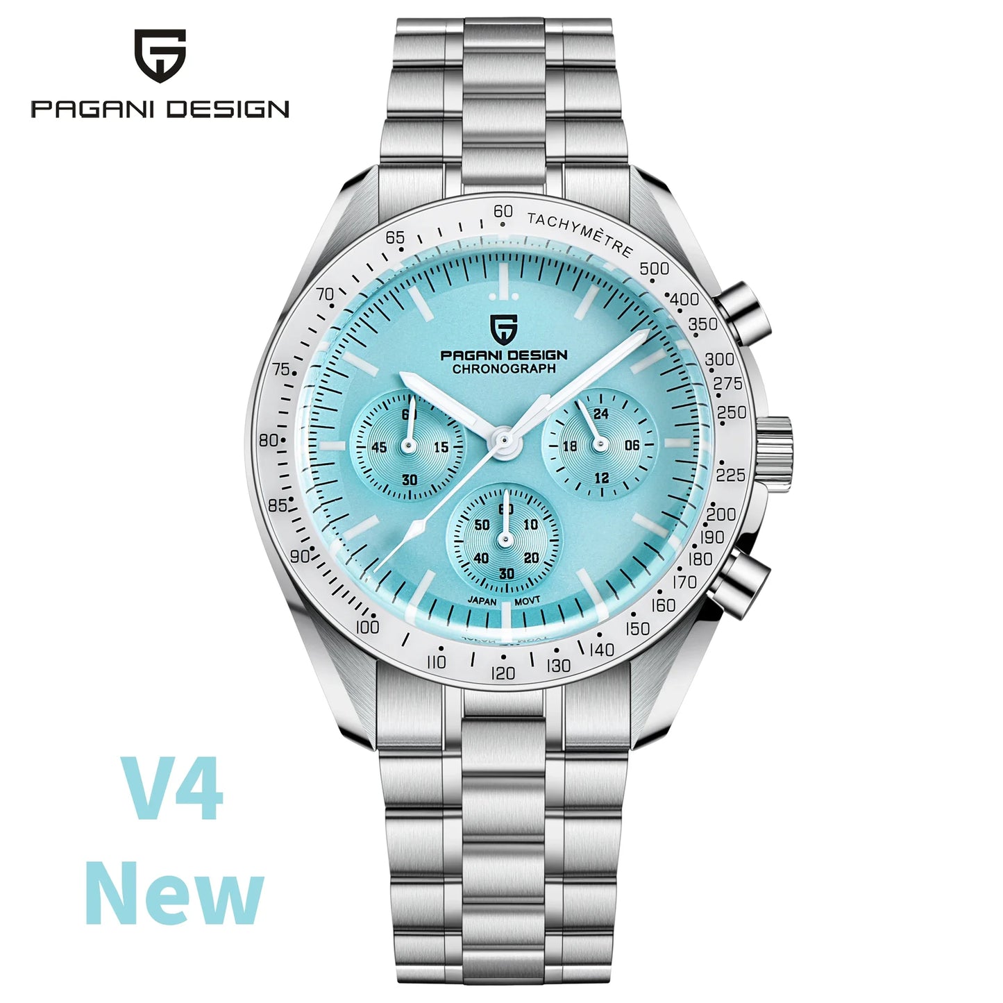 PAGANI DESIGN Luxury Quartz Chronograph Watch With Auto Date Sapphire