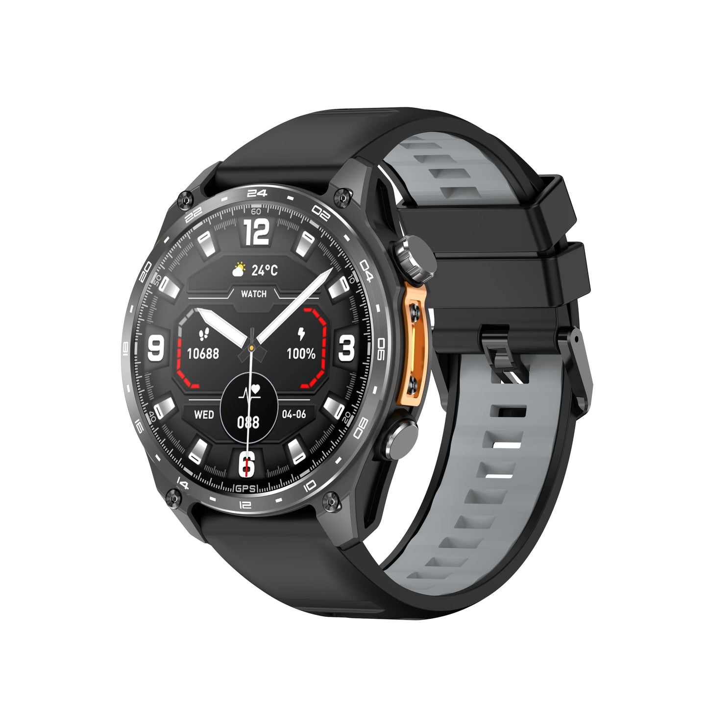GPS Smart Watch for Outdoor HD300Pro Sports Watch Offline Map 5.4Bluetooth Call Waterproof Health Travel Diving Smartwatch