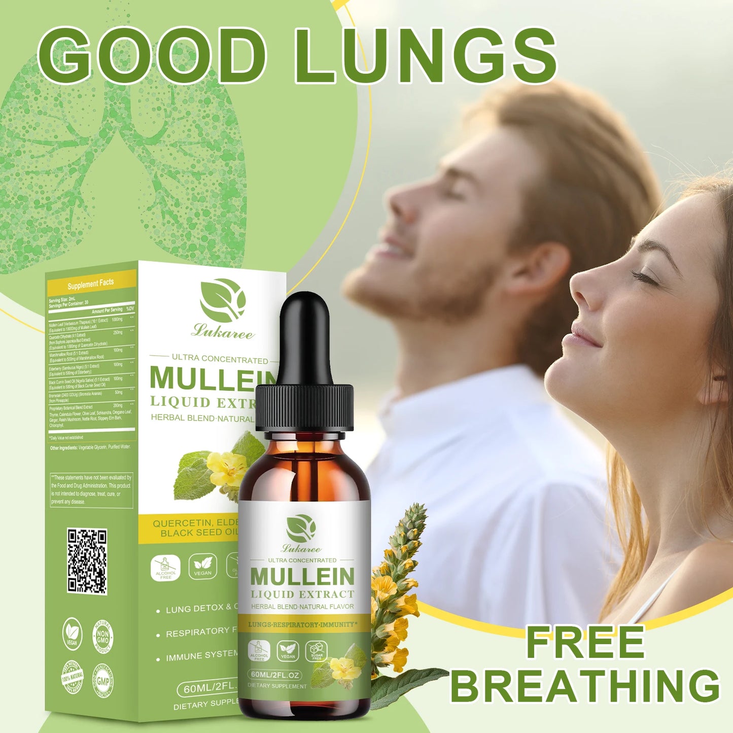 Mulittea Mullein Drops Lung Support And Immunity Formula