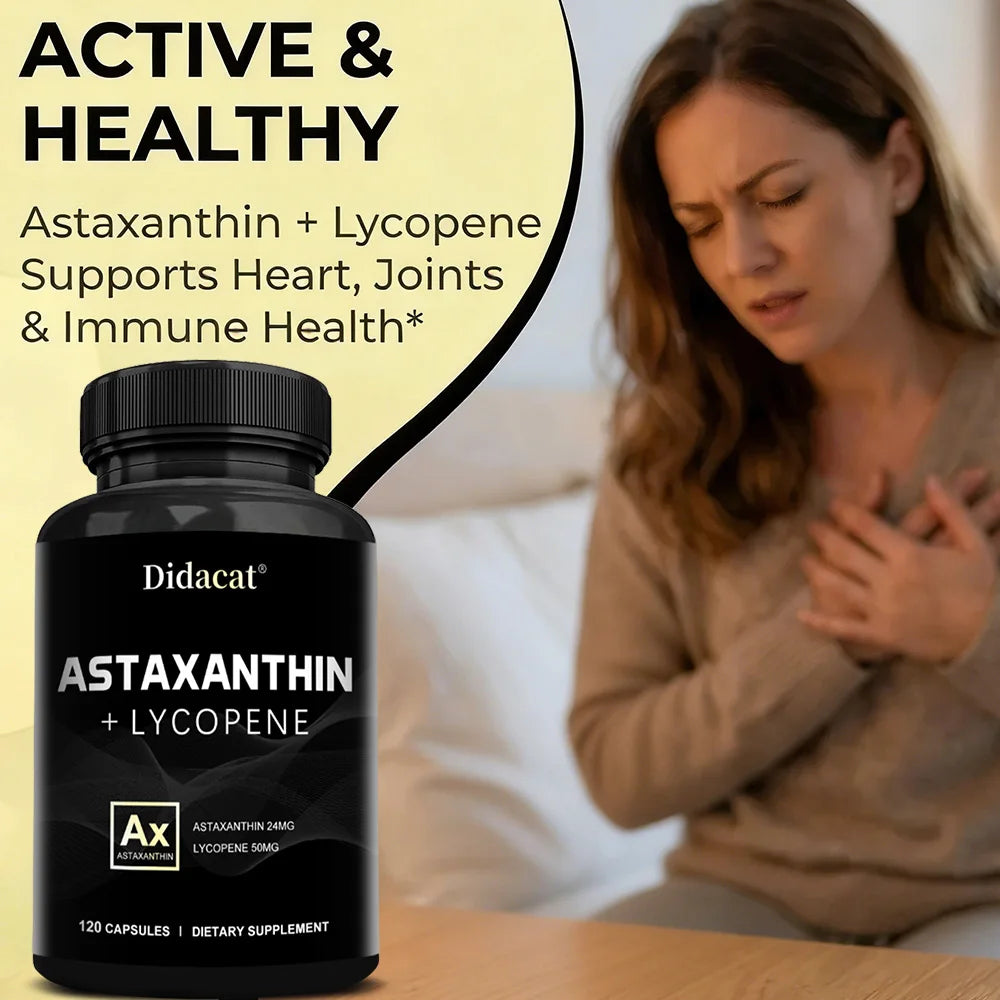Astaxanthin Supplement for Men and Women | From Haematococcus Pluvialis Microalgae for Eye & Skin Health Support