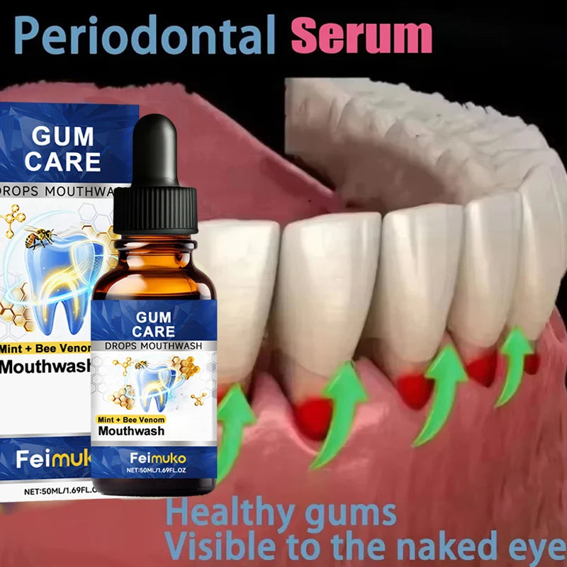 Repair Damaged Gums Essence Relieve Sensitive Gums Atrophy Swelling Reduce Bleeding Halitosis Whiten Teeth Improve Oral Health
