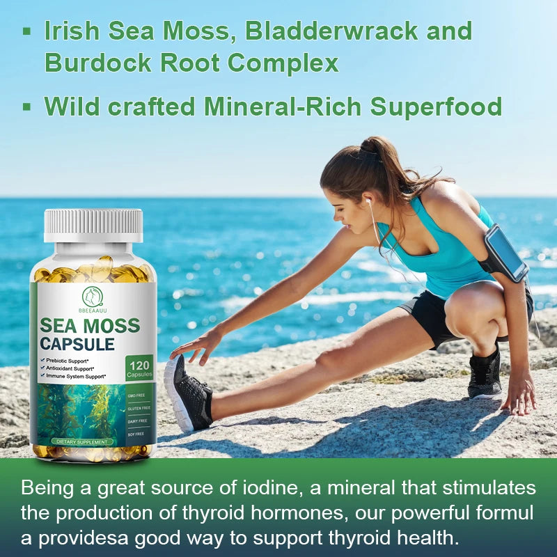 Beworths Sea Moss Capsule Immune Support And Thyroid Health