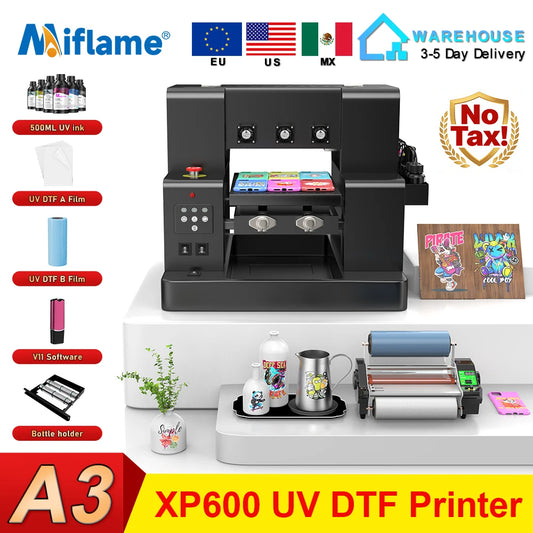 Miflame XP600 UV Flatbed Printer For Metal Wood Acrylic DTF