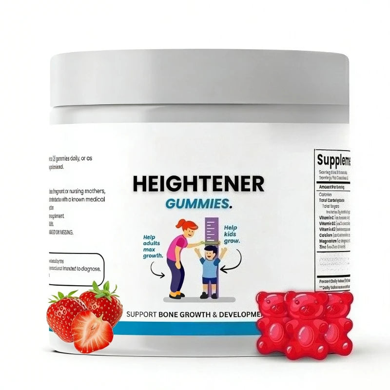 Calcium Vitamin D Gummies for Kids Adults Bone Health Support with Magnesium Zinc Vitamin C K2 Heightener Daily Supplement