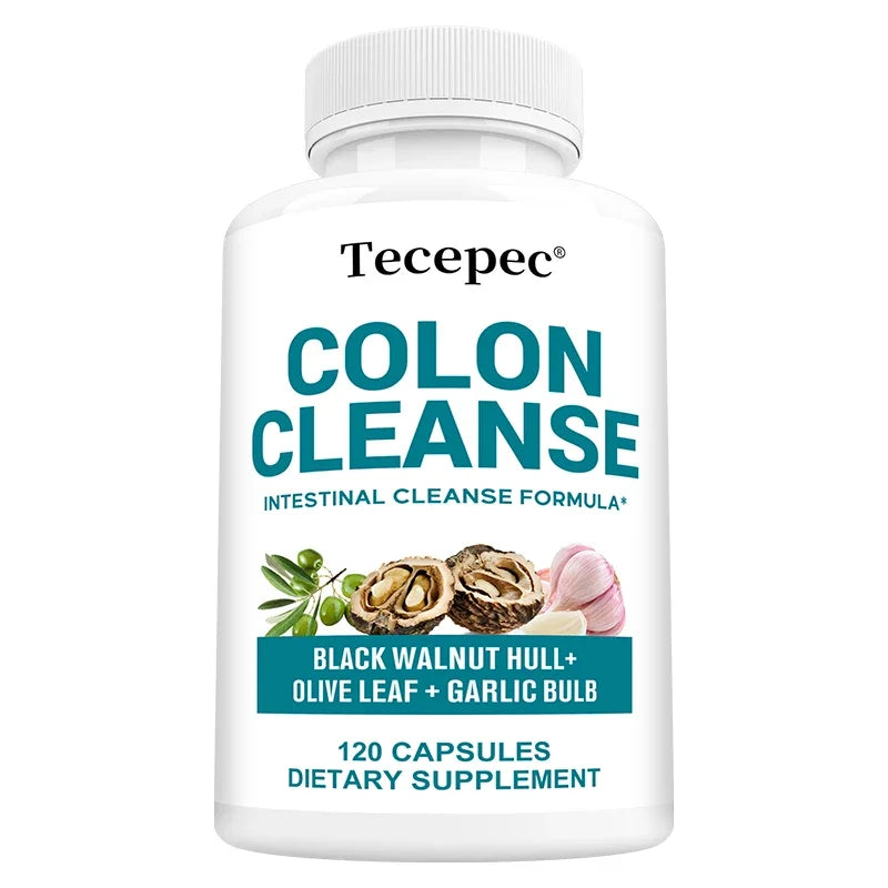 Colon Cleansing Capsules - Digestive & Gut Health Support,  Flatulence, Constipation & Bloating Relief - with Psyllium Husk