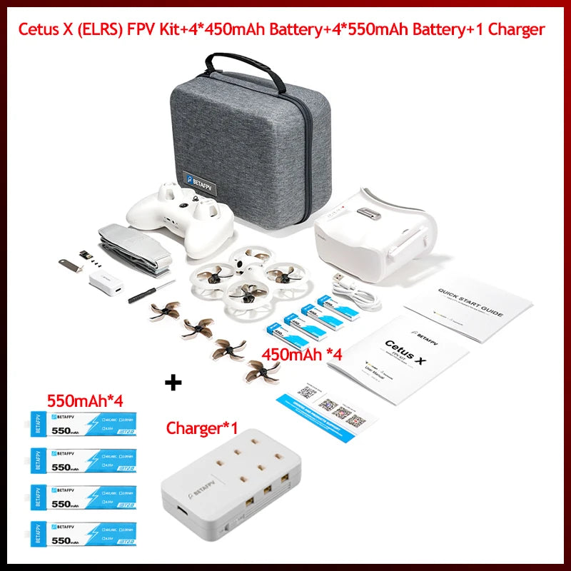 BETAFPV Cetus X FPV Kit With Transmitter And VR03 Goggles