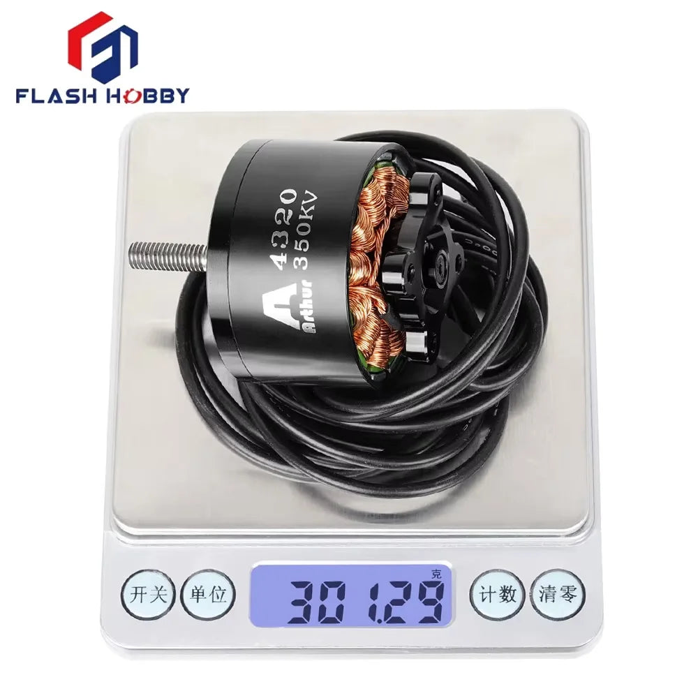 4pcs Flashhobby A4320 350KV 6-12S High Speed Brushless Motor For Long Range X-Class RC FPV Drone Model