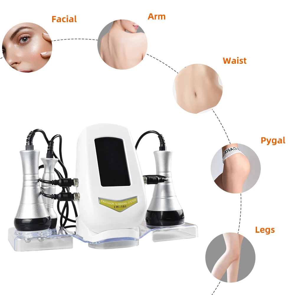 MISSHEART 3 In 1 Beauty Slimming Massager Cavitation Device Tightening