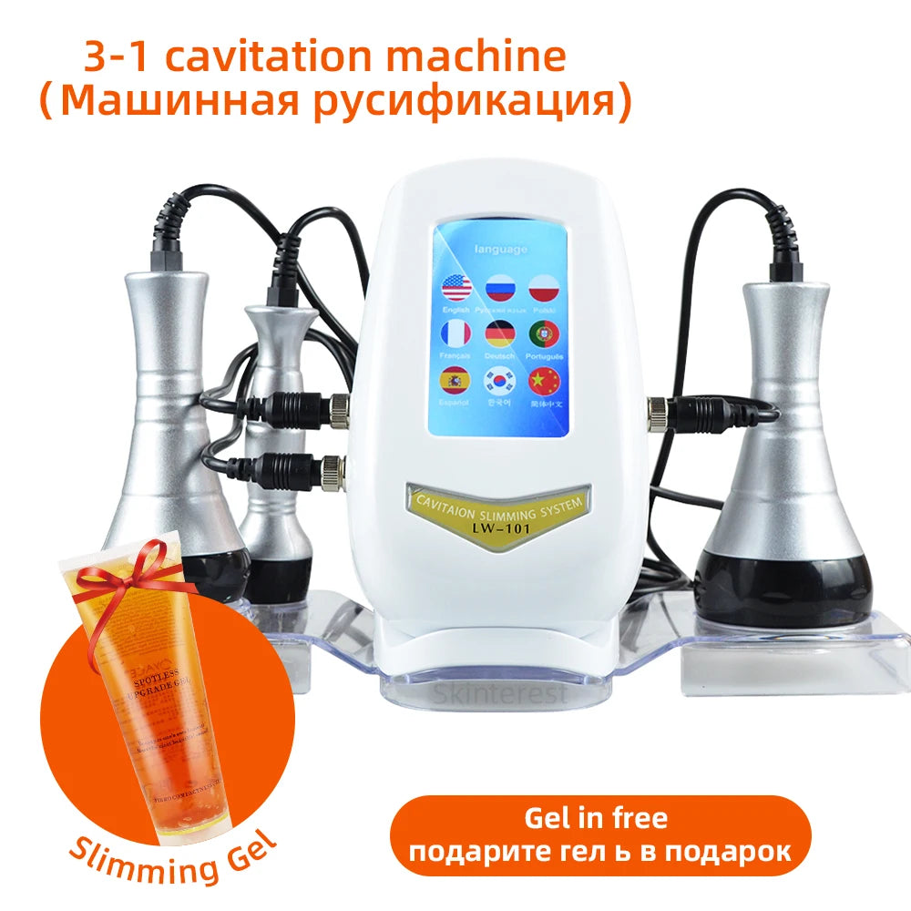 MISSHEART 3 In 1 Beauty Slimming Massager Cavitation Device Tightening