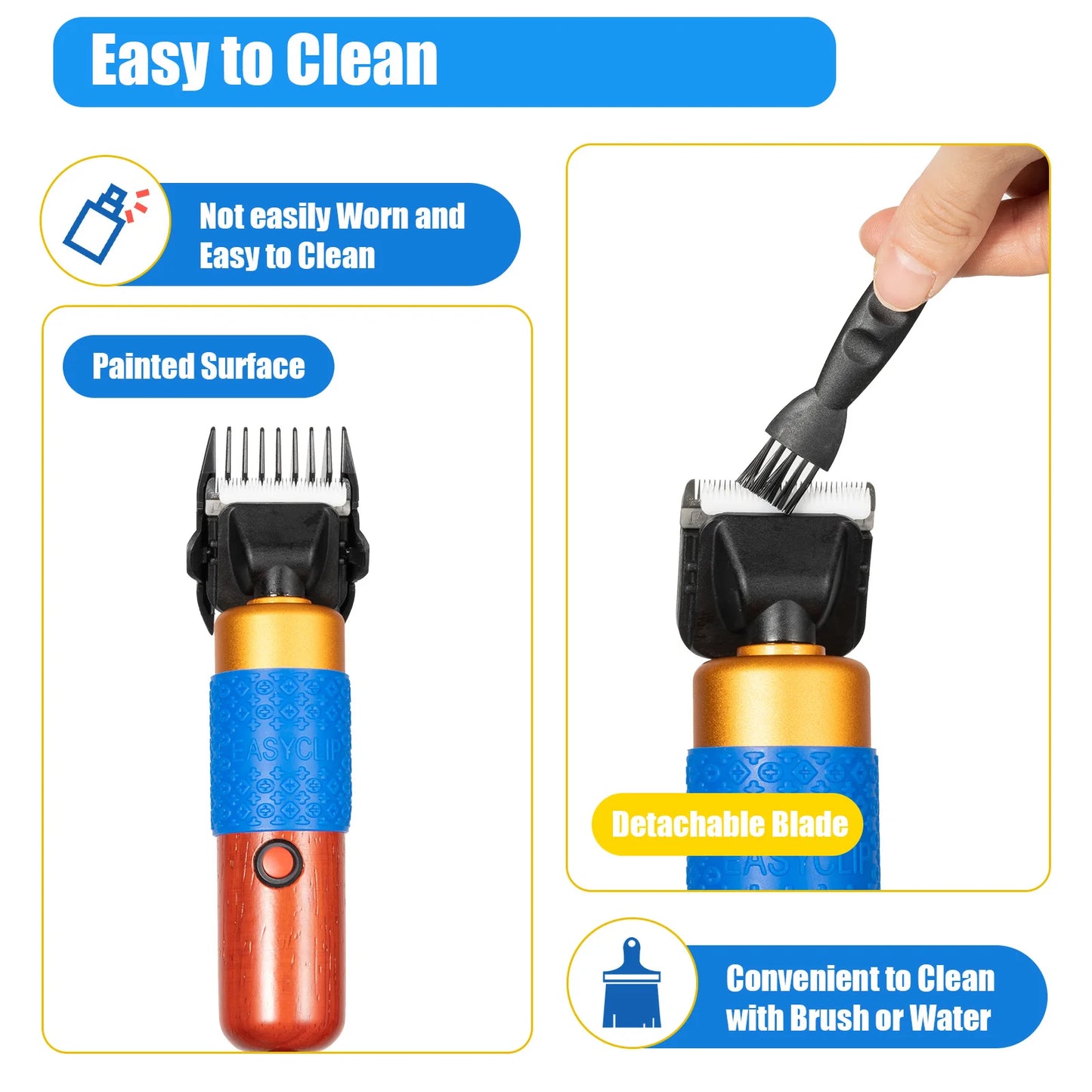 36W Electric Pet Shearing Machine With Mahogany Handle For Rabbits