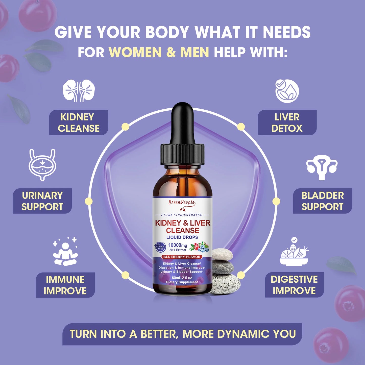 MINCH Cranberry Extract 1000mg Drops For Urinary And Bladder Health