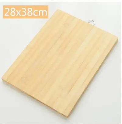 Thick Food Grade Bamboo Cutting Board with Handle, Health Classification Fruit Vegetable Chopping Block for Kitchen Cooking