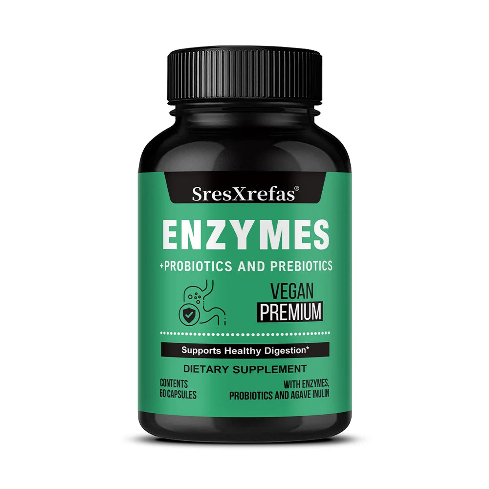 Digestive Enzymes for Bloating & Digestion-with Organic Prebiotics & Probiotics for Gut & Digestive Health, Non-GMO, Gluten Free