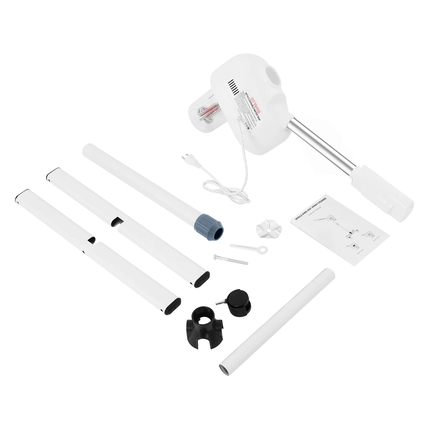 Ozone Facial Steamer On Wheels With Adjustable Height Rotatable Nozzle