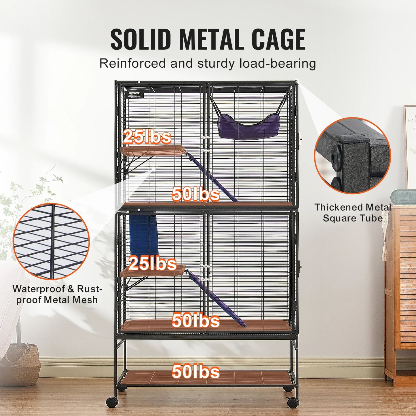 Critter Nation 4 Tier Small Animal Cage For Rats Hamsters