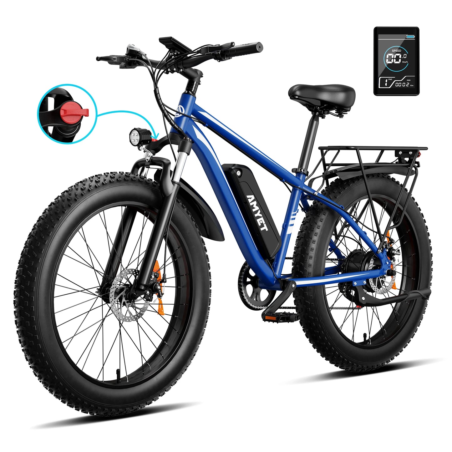 AMYET EB26 Electric Bike for Adults 1500W 720Wh EBike