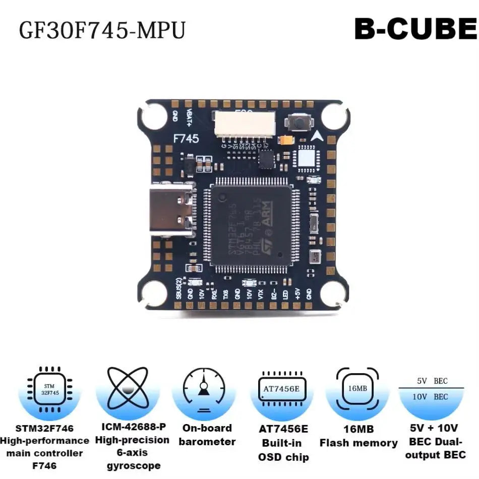 Happy F745 V2 Flight Control 45A/60A 4INI ESC VTX1000 Video 1080P Camera INAV Betaflight Flight Controller RC Drone FPV Racing